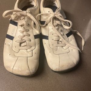 Diesel Shoes | Diesel Evelyn Sneakers Beige Navy Blue | Color: Blue/Cream | Size: 5.5 | Mj1575's Closet